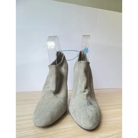 Jimmy Choo Mendez Gray Suede High Heel Ankle Bootie NEW $895 Size 42 (US 11)
