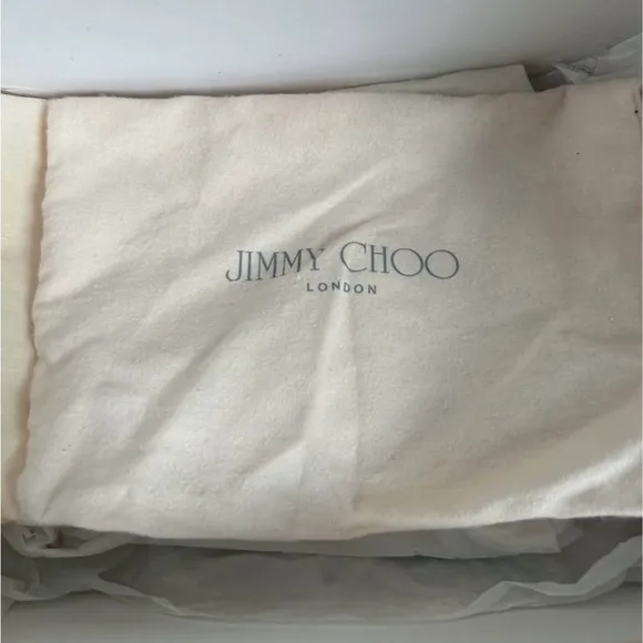 Jimmy Choo Silver Ankle Boots with Glitter Finish