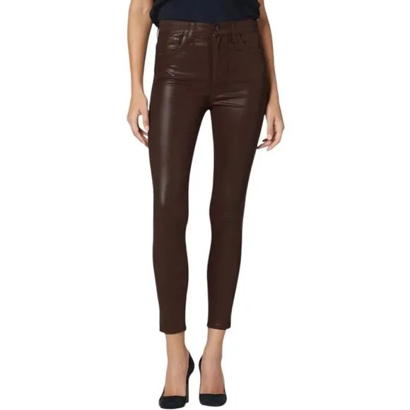 JOE'S JEANS Charlie Ankle Coated Skinny Jean In Dark Coco Bean