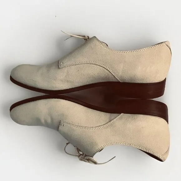 John Varvatos USA Mens Size 10 M Suede Derby Shoes Lace Up beige Oxfords‎ Casual