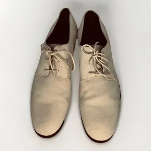 John Varvatos USA Mens Size 10 M Suede Derby Shoes Lace Up beige Oxfords‎ Casual