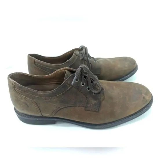 Johnston &amp; Murphy Men Brown Leather sheepskin waterproof Lace Up XC4 Shoes 10