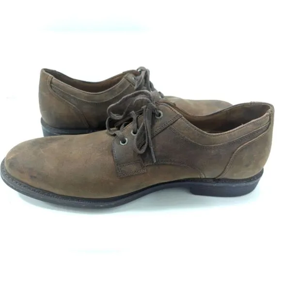 Johnston &amp; Murphy Men Brown Leather sheepskin waterproof Lace Up XC4 Shoes 10