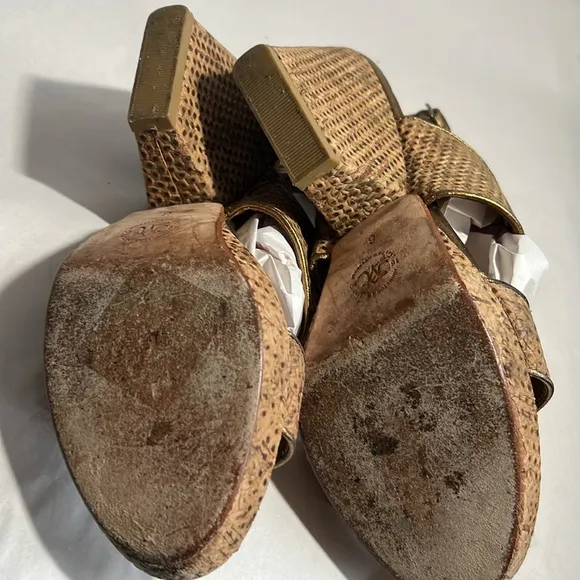 Johnston &amp; Murphy women Stylish Brown Woven Women's slingback Sandals