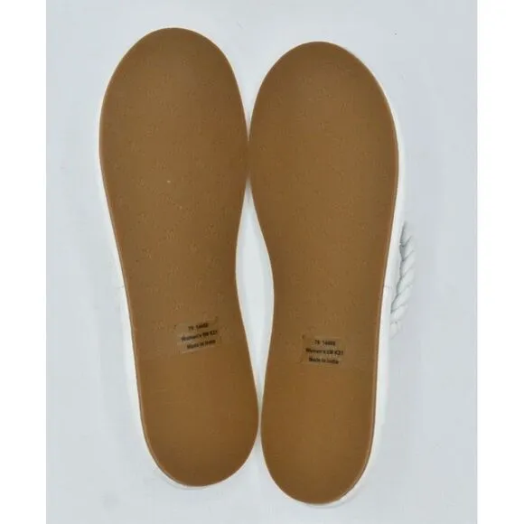 Johnston &amp; Murphy Womens Size 9 Zoey Braided White Glove Flip Flop Thong Sandals