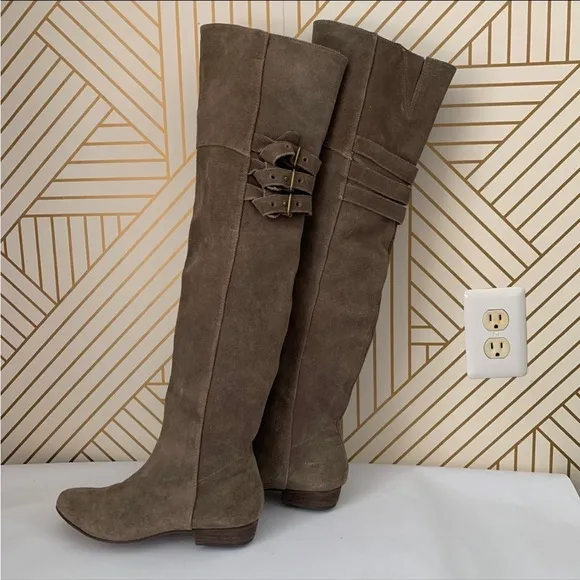Joie Coachella Over the knee suede 3 buckle leather boot 36 retail $565