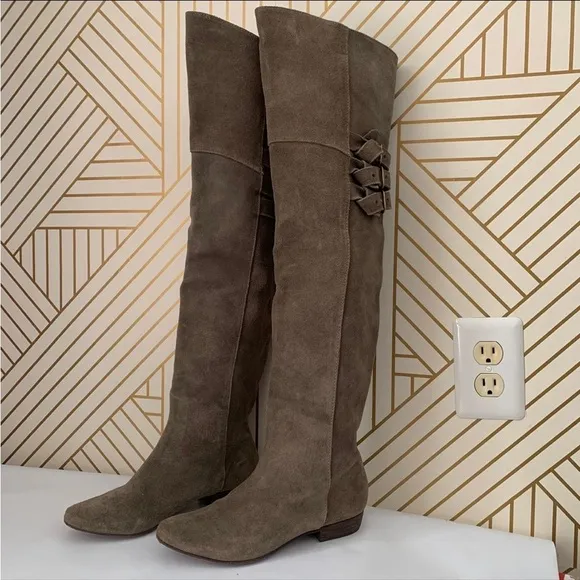 Joie Coachella Over the knee suede 3 buckle leather boot 36 retail $565