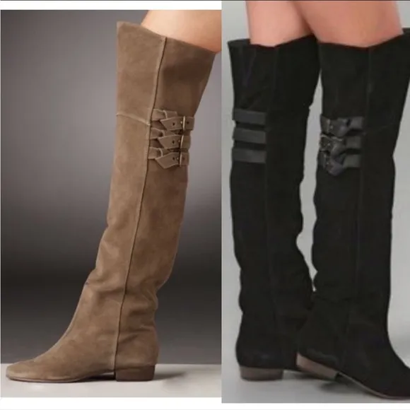 Joie Coachella Over the knee suede 3 buckle leather boot 36 retail $565