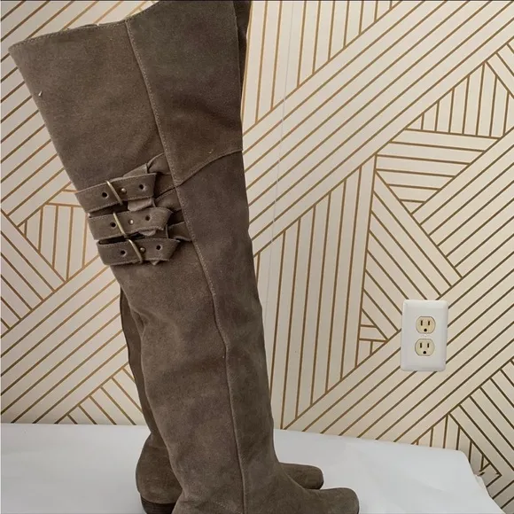 Joie Coachella Over the knee suede 3 buckle leather boot 36 retail $565