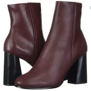 Joie Women's Lorring Bordeaux Ankle Leather Boots US 7 EU 37
