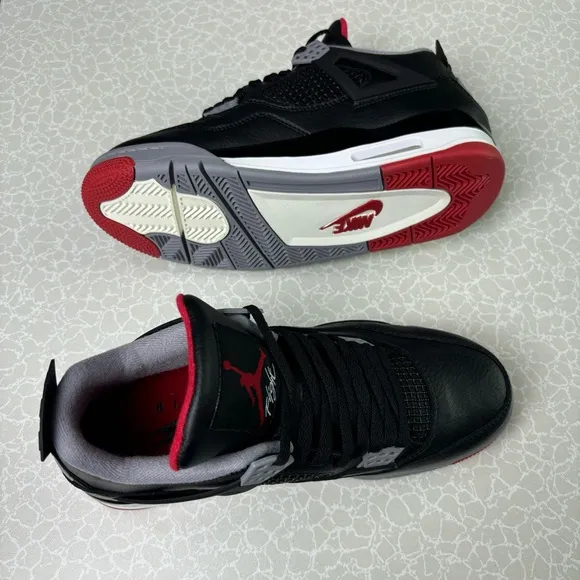 Jordan 4 Retro “Bred Reimagined”- Men’s Shoes Size 9.5- Preowned