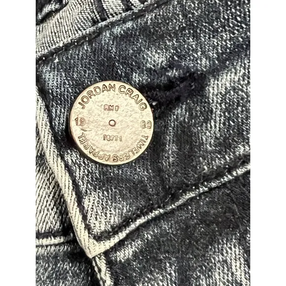 Jordan Craig Men's Denim Jeans 38X32 Aged Washed Blue Aaron Relaxed Distressed