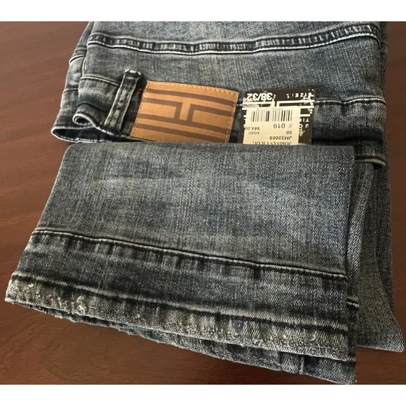 Jordan Craig Men's Denim Jeans 38X32 Aged Washed Blue Aaron Relaxed Distressed