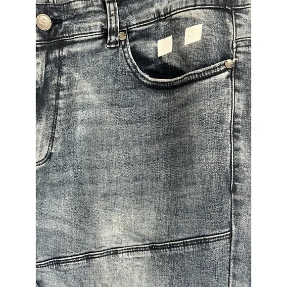 Jordan Craig Men's Denim Jeans 38X32 Aged Washed Blue Aaron Relaxed Distressed