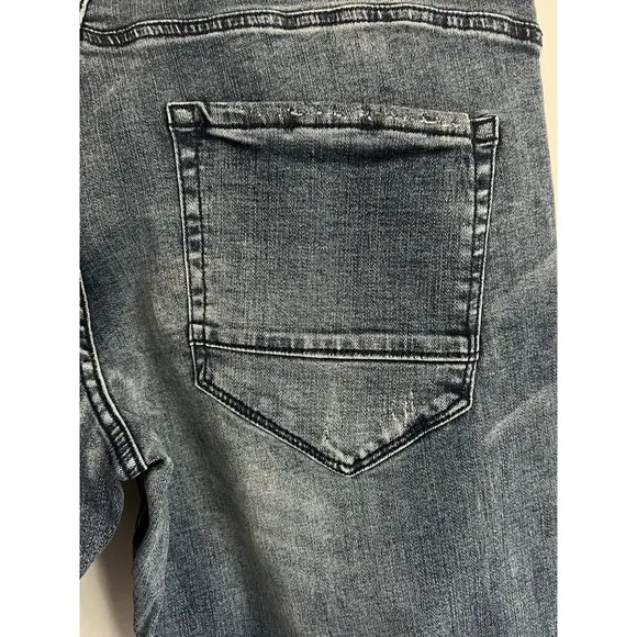 Jordan Craig Men's Denim Jeans 38X32 Aged Washed Blue Aaron Relaxed Distressed