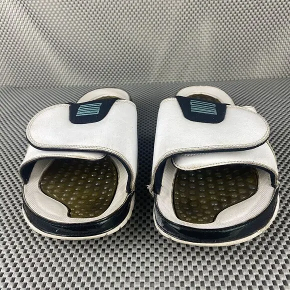 Jordan Hydro Emerald Slide Sandals Flip Flops Mens Size 9 White Open Toe