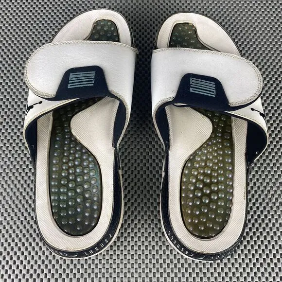 Jordan Hydro Emerald Slide Sandals Flip Flops Mens Size 9 White Open Toe