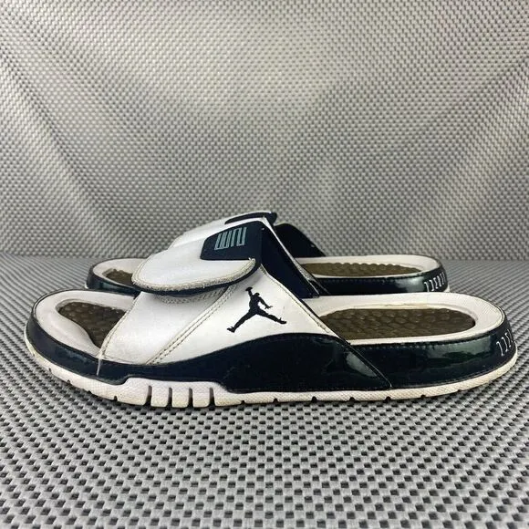 Jordan Hydro Emerald Slide Sandals Flip Flops Mens Size 9 White Open Toe