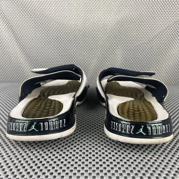 Jordan Hydro Emerald Slide Sandals Flip Flops Mens Size 9 White Open Toe