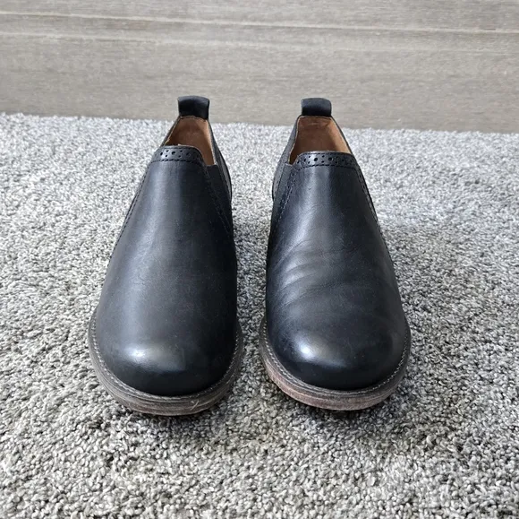 Josef Seibel Sienna 43 Black Leather Slip-On Shoes NEW size EU 37 (US 6-6.5)