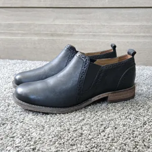 Josef Seibel Sienna 43 Black Leather Slip-On Shoes NEW size EU 37 (US 6-6.5)