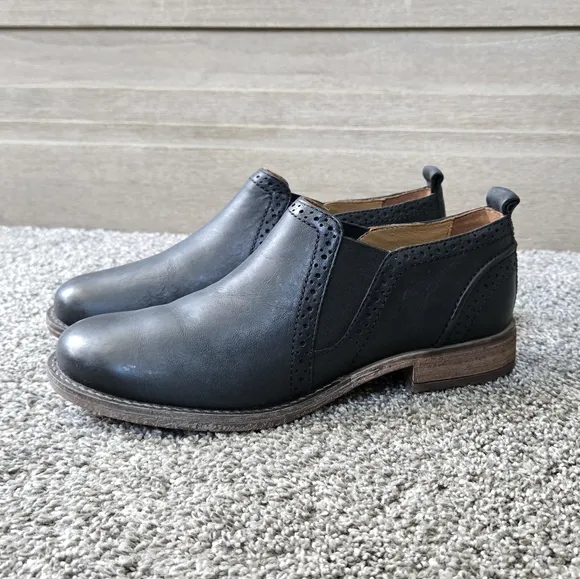 Josef Seibel Sienna 43 Black Leather Slip-On Shoes NEW size EU 37 (US 6-6.5)