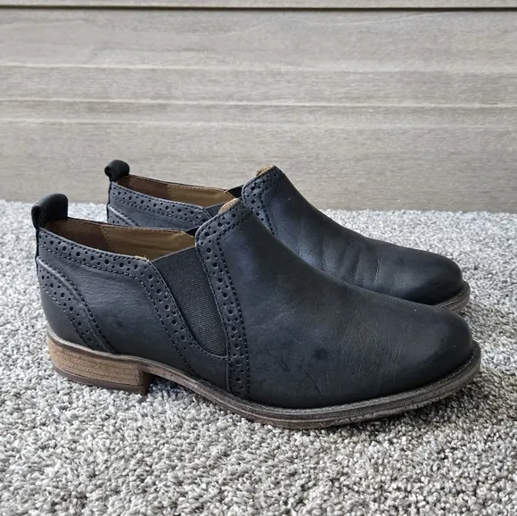 Josef Seibel Sienna 43 Black Leather Slip-On Shoes NEW size EU 37 (US 6-6.5)