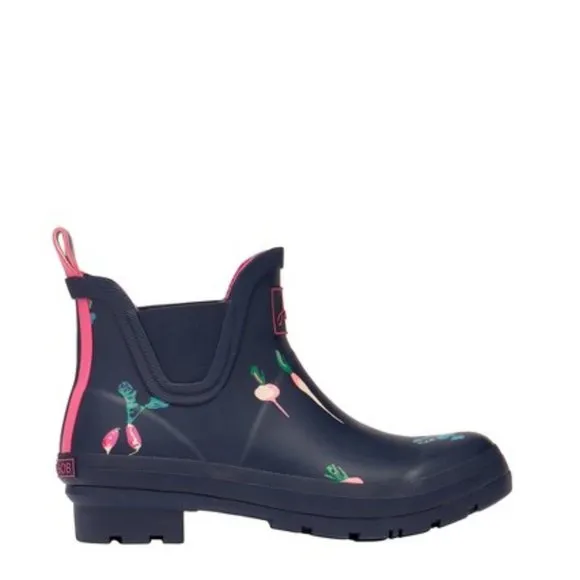 JOULES Waterproof Printed Short Pull On Rain Boots