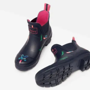 JOULES Waterproof Printed Short Pull On Rain Boots