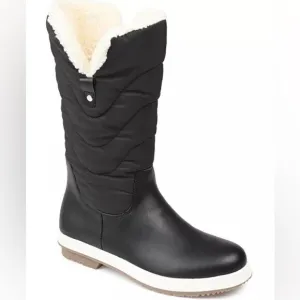 JOURNEE COLLECTION Women's Pippah Cold Weather Boots Black Sz 9