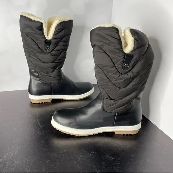 JOURNEE COLLECTION Women's Pippah Cold Weather Boots Black Sz 9