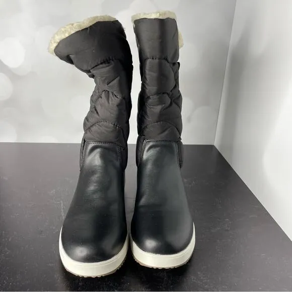 JOURNEE COLLECTION Women's Pippah Cold Weather Boots Black Sz 9