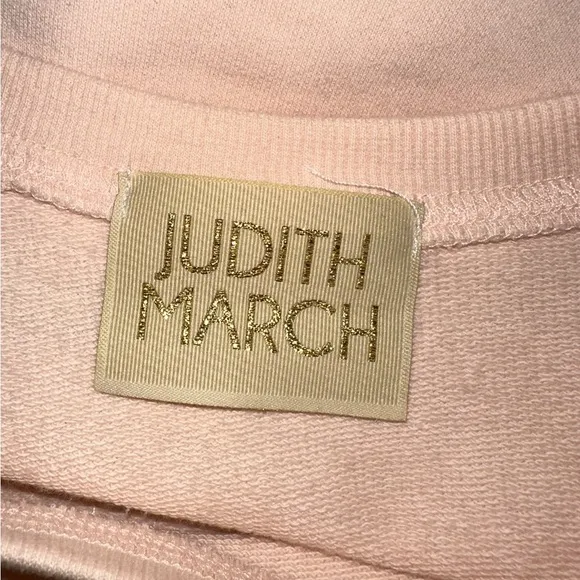 Judith March In Dolly We Trust Graphic Sweatshirt Pullover Cowboys Boots Medium