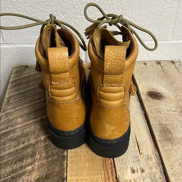 Justin Boots Women's Tan Lace Up Boots