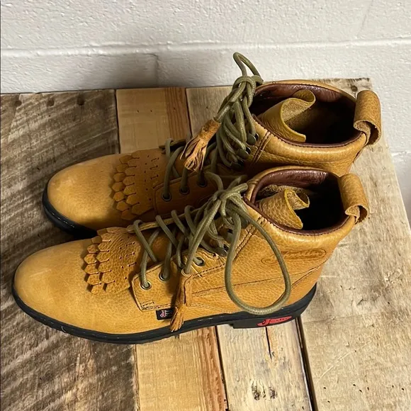 Justin Boots Women's Tan Lace Up Boots