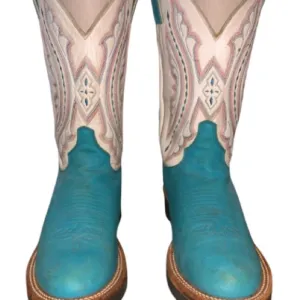 Justin Boots Women's Turquoise Leather Tekno Crepe Soles