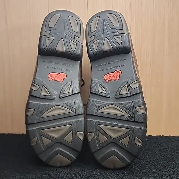 JUSTIN CAPPIE ●ELECTRICAL HAZZARD● DRIVING MOC'S STEEL TOE☆ MENS 7.5W