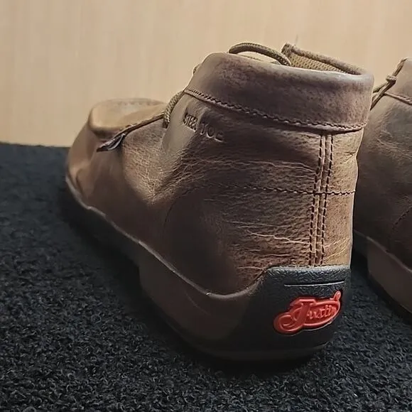 JUSTIN CAPPIE ●ELECTRICAL HAZZARD● DRIVING MOC'S STEEL TOE☆ MENS 7.5W