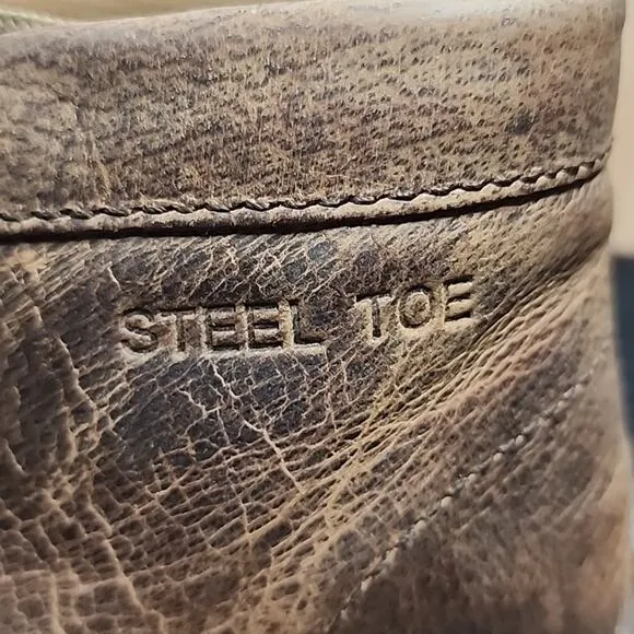 JUSTIN CAPPIE ●ELECTRICAL HAZZARD● DRIVING MOC'S STEEL TOE☆ MENS 7.5W