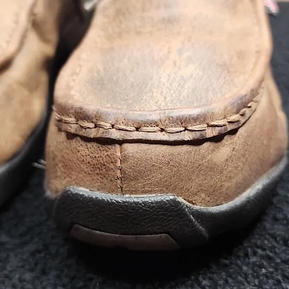 JUSTIN CAPPIE ●ELECTRICAL HAZZARD● DRIVING MOC'S STEEL TOE☆ MENS 7.5W