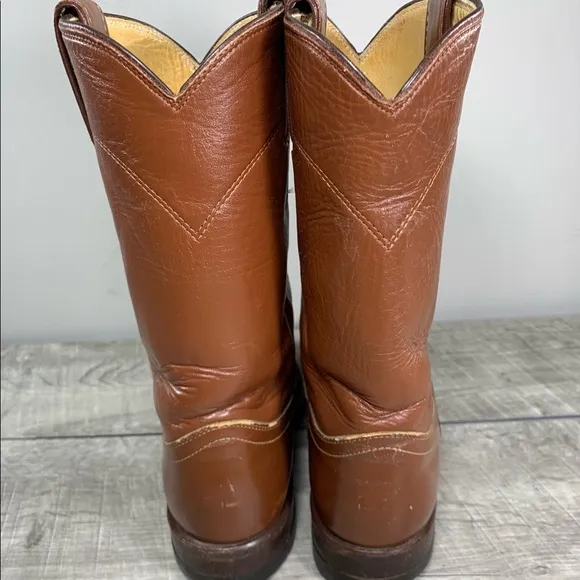 Justin L3802 Roper Western Cowboy Leather Women's Classic Fashion Boots Size 6