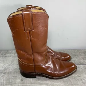 Justin L3802 Roper Western Cowboy Leather Women's Classic Fashion Boots Size 6