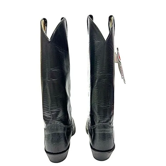 Justin Women’s Professional Rodeo Cowboy Boots Leather-Lizard USA Size 7 B USA