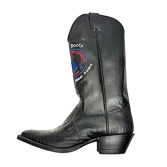 Justin Women’s Professional Rodeo Cowboy Boots Leather-Lizard USA Size 7 B USA