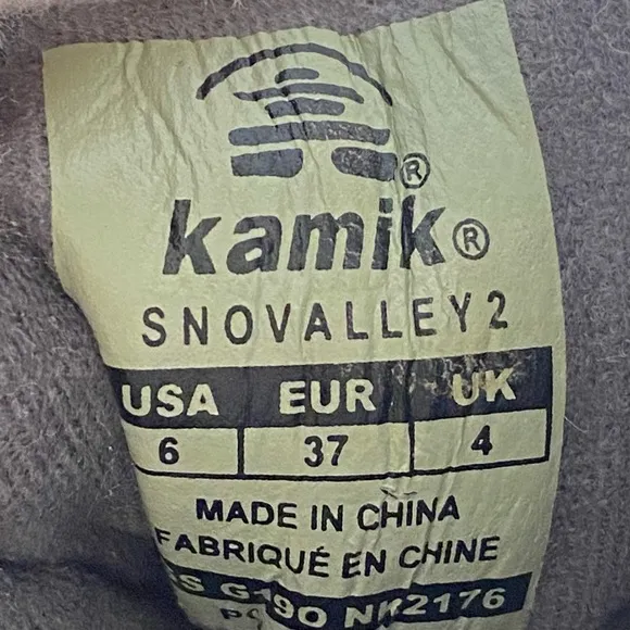 Kamik Snovalley2 Snow Boot Womens Size 6 Faux Fur Lining Lace Up Closure