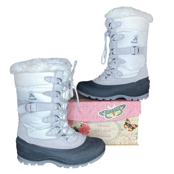 Kamik Snovalley2 Snow Boot Womens Size 6 Faux Fur Lining Lace Up Closure