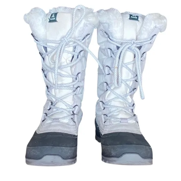 Kamik Snovalley2 Snow Boot Womens Size 6 Faux Fur Lining Lace Up Closure