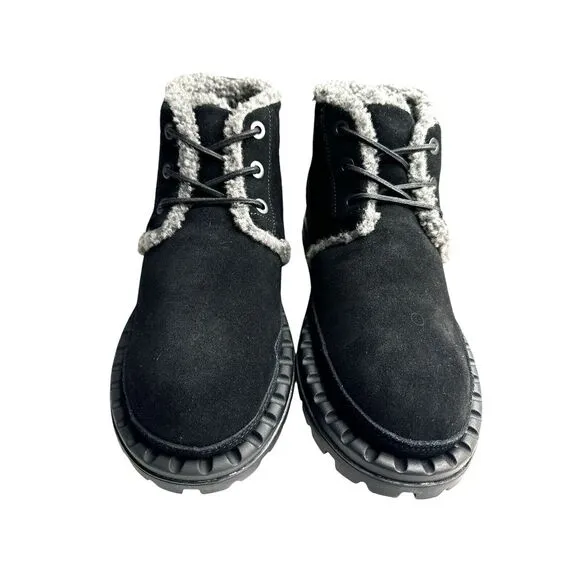 Karl Lagerfeld Paris Men's Suede‎ Chukka Boots LF2S3035, Size 10, Black