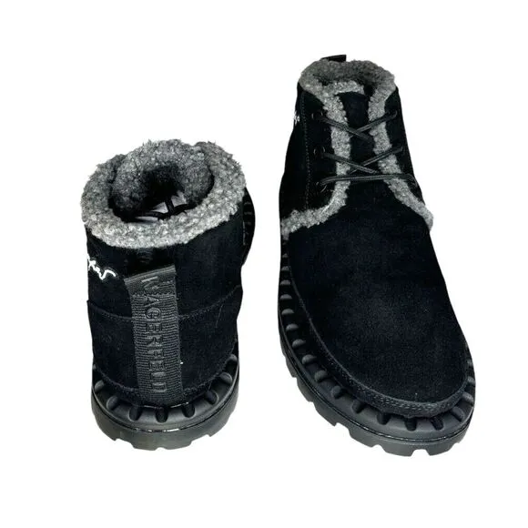 Karl Lagerfeld Paris Men's Suede‎ Chukka Boots LF2S3035, Size 10, Black