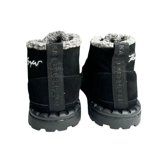 Karl Lagerfeld Paris Men's Suede‎ Chukka Boots LF2S3035, Size 10, Black